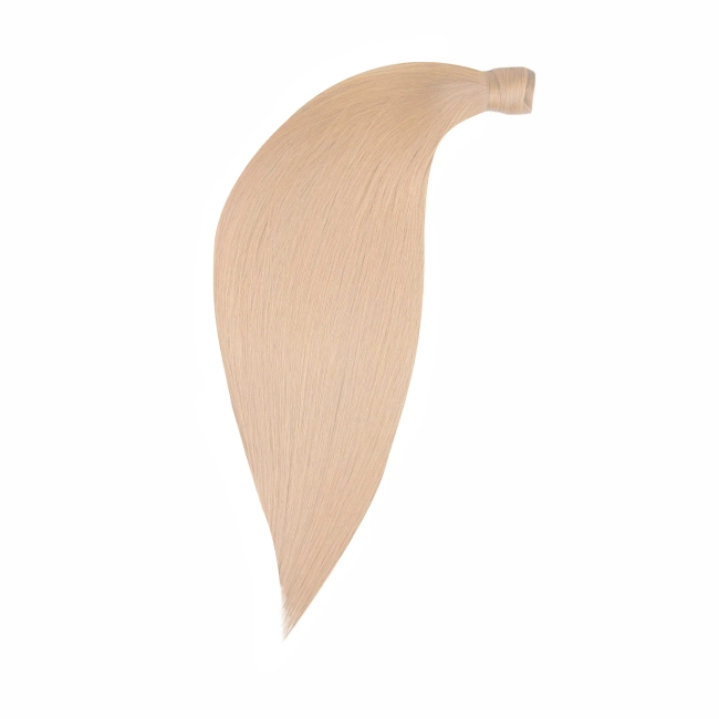 Włosy naturalne doczepiane Seria MAGIC Kucyk Kitka 50cm 100 gram - Kolor #18A Perłowy Blond