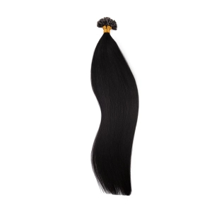 Włosy naturalne doczepiane na keratynę 50cm 0,8g 20 sztuk - kolor #1