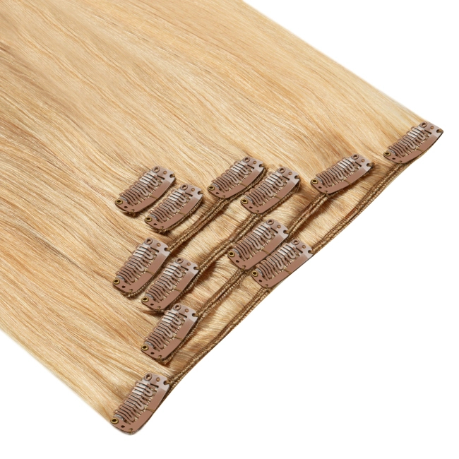 Włosy naturalne doczepiane Clip In 40cm 70 gram - kolor #18/22 Baleyage