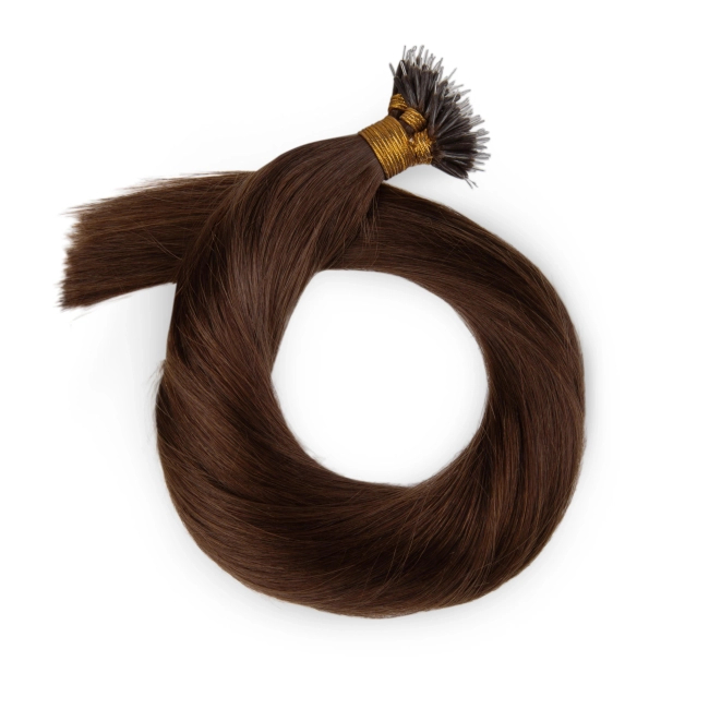 Włosy naturalne doczepiane na nano ringi 40cm 0,6g 20 sztuk  - kolor #4