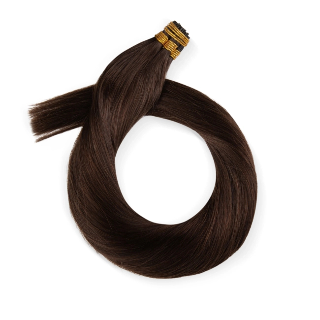 Włosy naturalne doczepiane na ringi 50cm 0,5g - kolor #2