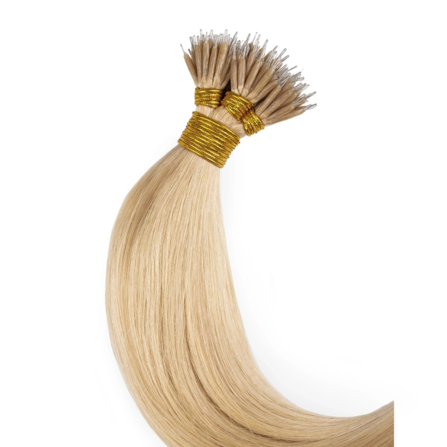 Włosy naturalne doczepiane na nano ringi 50cm 1g 20 sztuk  - kolor #24