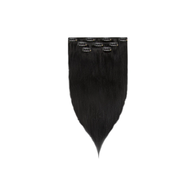 Włosy naturalne doczepiane Clip In 40cm 60 gram - kolor #1