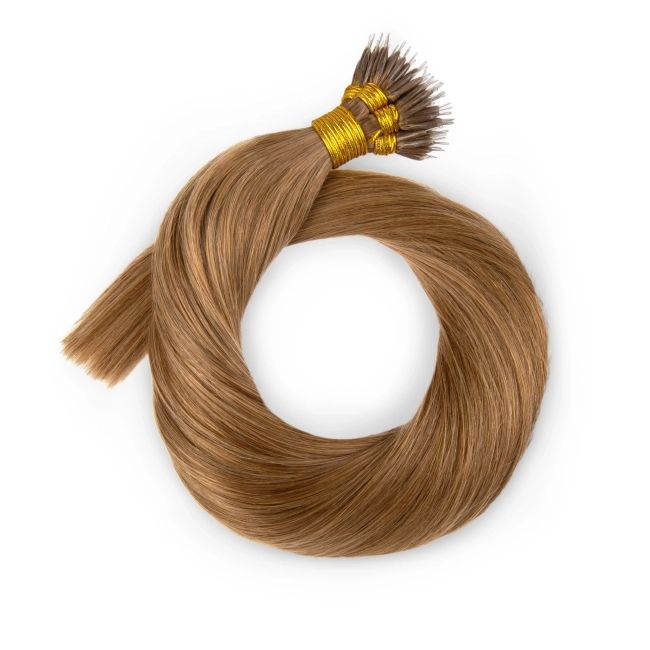 Włosy naturalne doczepiane na nano ringi 40cm 0,6g 20 sztuk - kolor #12
