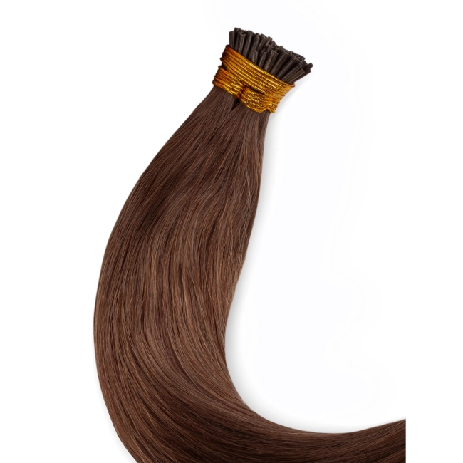 Włosy naturalne doczepiane na ringi 50cm 0,5g - kolor #6