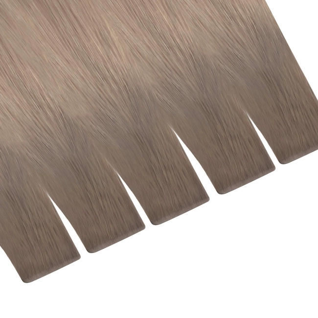 Włosy naturalne doczepiane Seria MAGIC Invisible Tape On 40cm - Kolor Ombre #8/#18