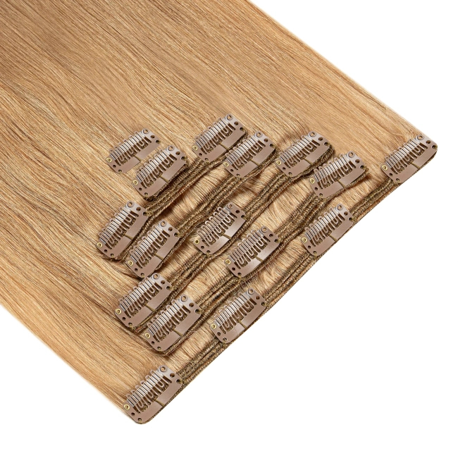 Włosy naturalne doczepiane Clip In 60cm 140 gram - kolor #27