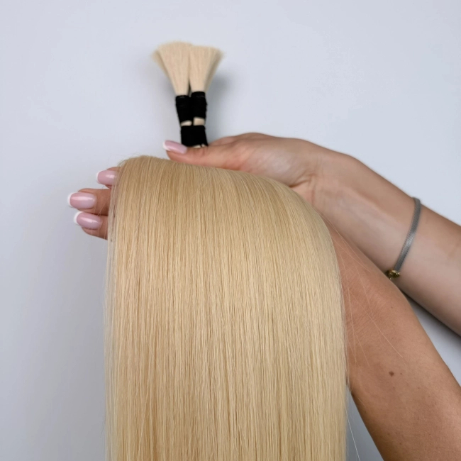 Włosy naturalne doczepiane Seria MAGIC Surowa kitka 50cm 25g - Kolor #26 Złoty Blond