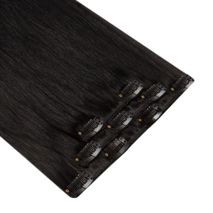 Włosy naturalne doczepiane Clip In 40cm 60 gram - kolor #1
