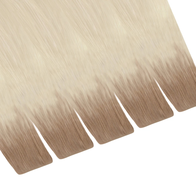 Włosy naturalne doczepiane Seria MAGIC Invisible Tape On 50cm - Kolor Ombre #12/#1001