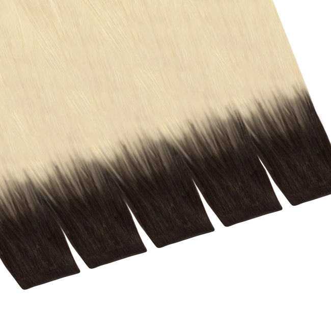 Włosy naturalne doczepiane Seria MAGIC Invisible Tape On 60cm - Kolor Ombre #2/#613