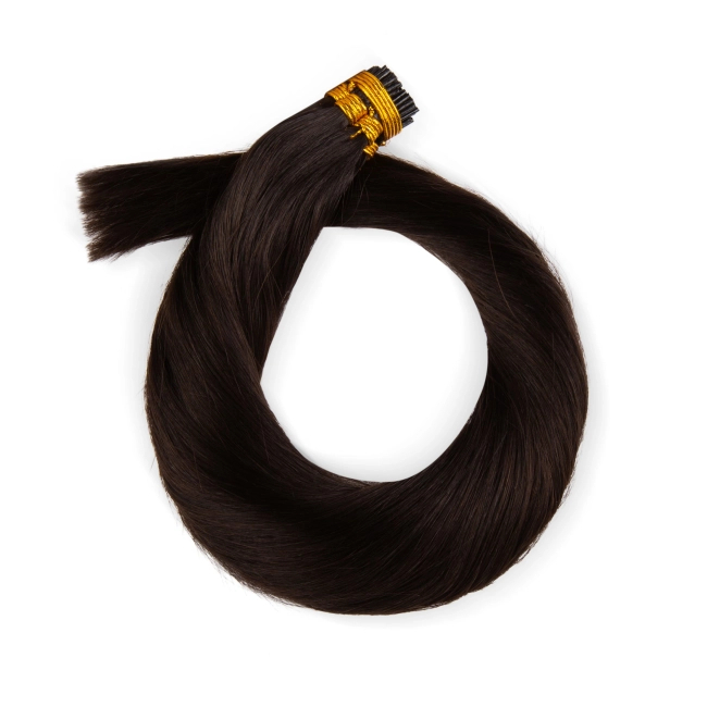 Włosy naturalne doczepiane na ringi 50cm 0,5g - kolor #1B