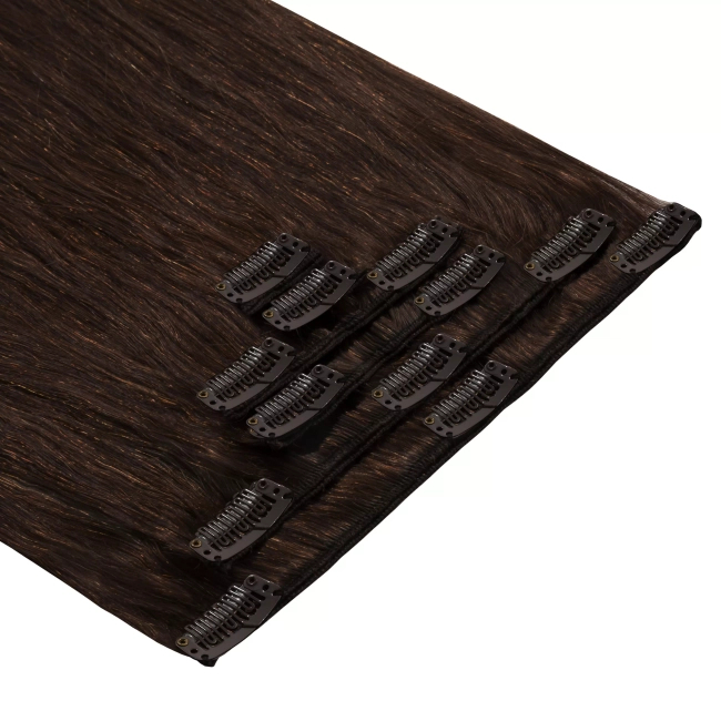 Włosy naturalne doczepiane Clip In 40cm 120 gram - kolor #4