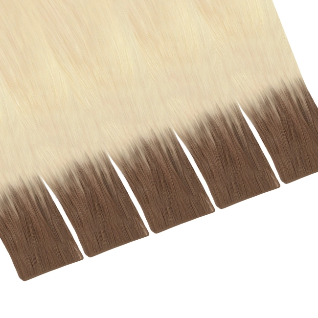 Włosy naturalne doczepiane Seria MAGIC Invisible Tape On 40cm - Kolor Ombre #7A/#613