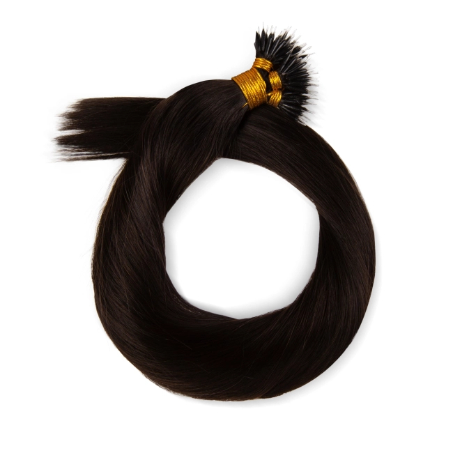 Włosy naturalne doczepiane na nano ringi 40cm 0,6g 20 sztuk - kolor #1B