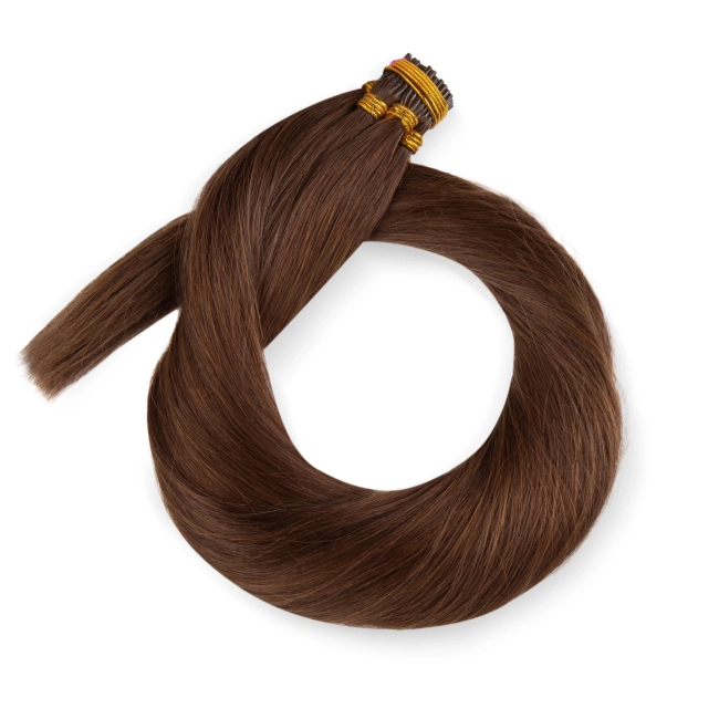 Włosy naturalne doczepiane na ringi 60cm 0,8g - kolor #4