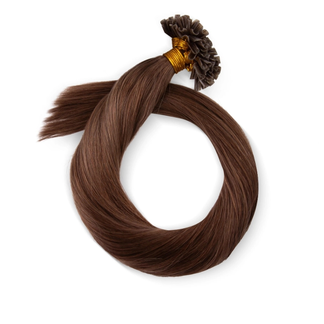 Włosy naturalne doczepiane na keratynę 50cm 0,8g 20 sztuk - kolor #6