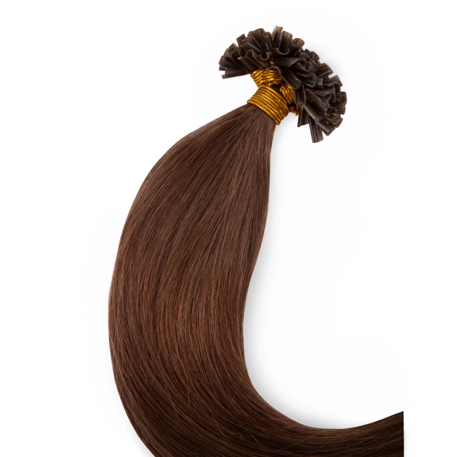 Włosy naturalne doczepiane na keratynę 50cm 0,8g 20 sztuk - kolor #6