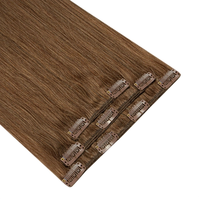 Włosy naturalne doczepiane Clip In 40cm 35 gram - kolor #8
