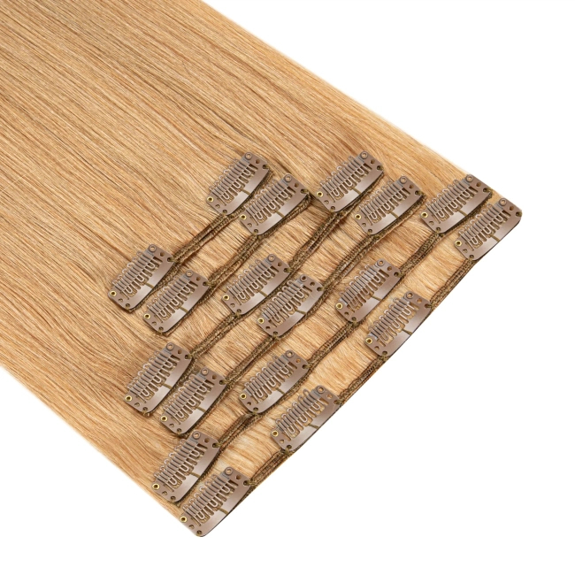 Włosy naturalne doczepiane Clip In 50cm 70 gram - kolor #27