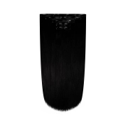 Włosy naturalne doczepiane Seria MAGIC Bezszwowe Ukryte Clip In 50cm 120 gram - Kolor #1 Czarny