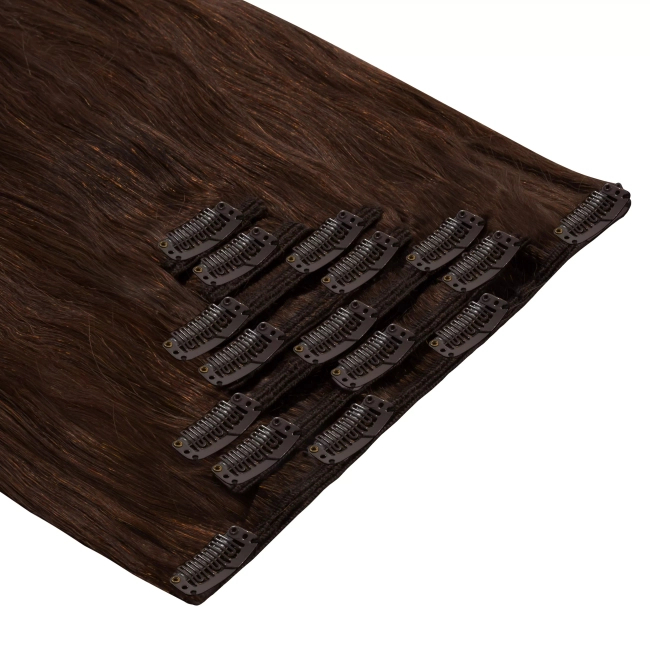 Włosy naturalne doczepiane Clip In 50cm 100 gram - kolor #4